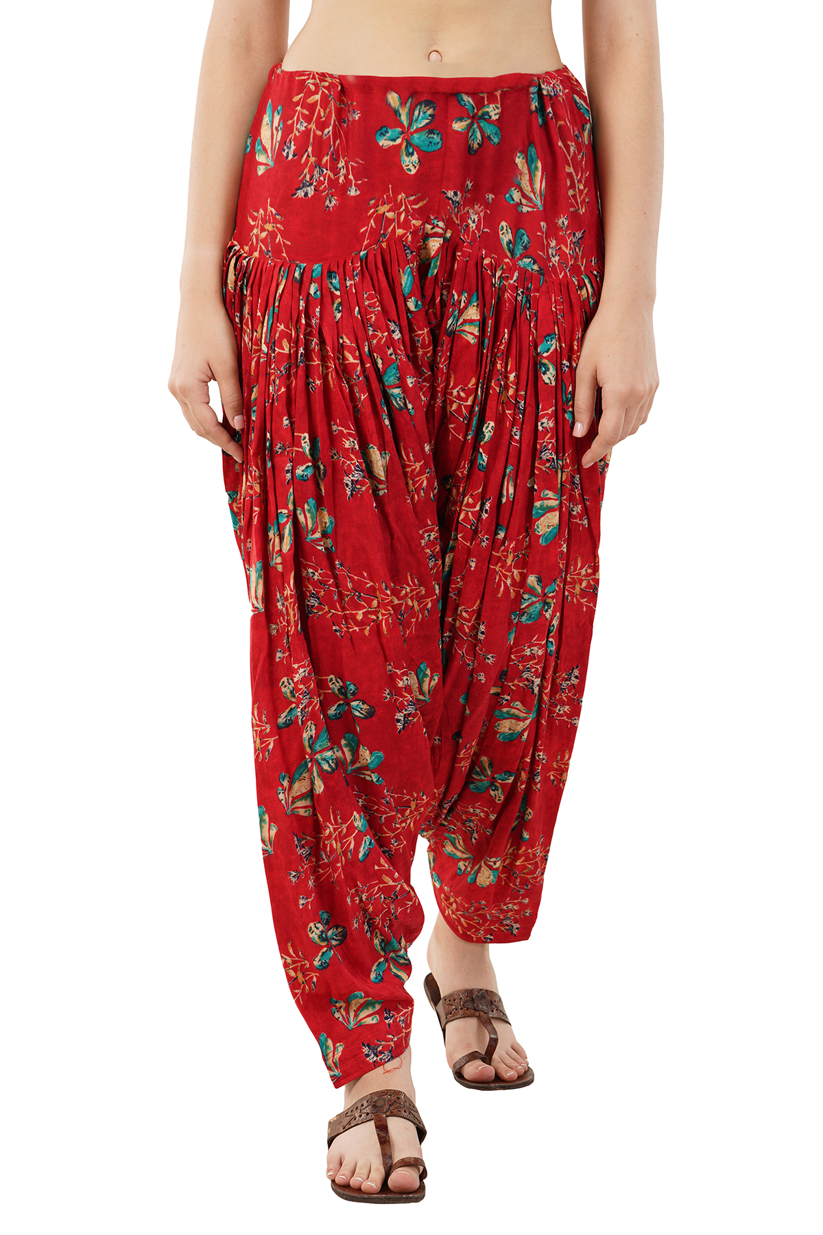 Buy LUJOSO Women's Rayon Harem Pant | Harem Pant for Women | Dhoti | Patiala  Pants | Stylish Afghani Salwar Palazzo Pants | Comfortable & Regular Fit  Pants for Yoga, Dancing (Size-38,