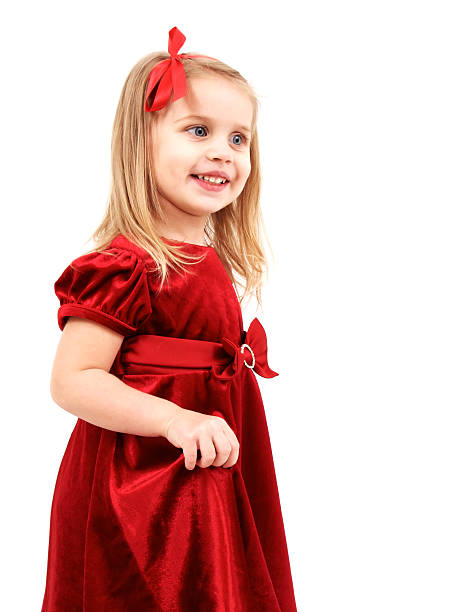 Fairy Dolls Girls Knee Length Satin Dress